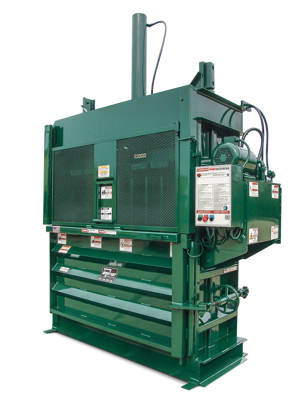 Vertical baler — Hi-Pack cardboard and plastics press